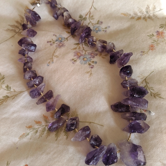 Antique Amethyst Stone necklace - Picture 5 of 6